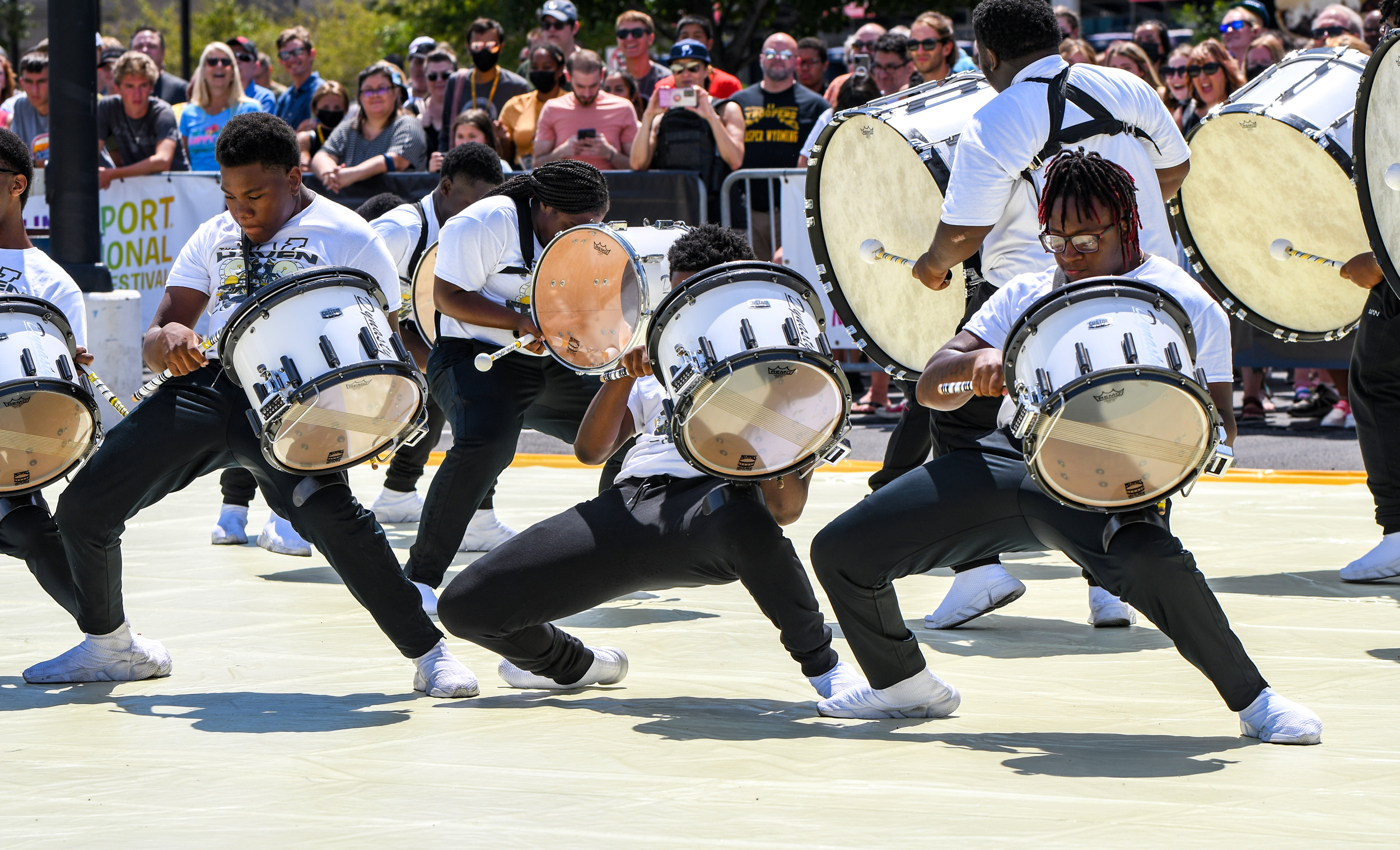 Custom Plumes, Marching Band, Color Guard, Percussion, Parade